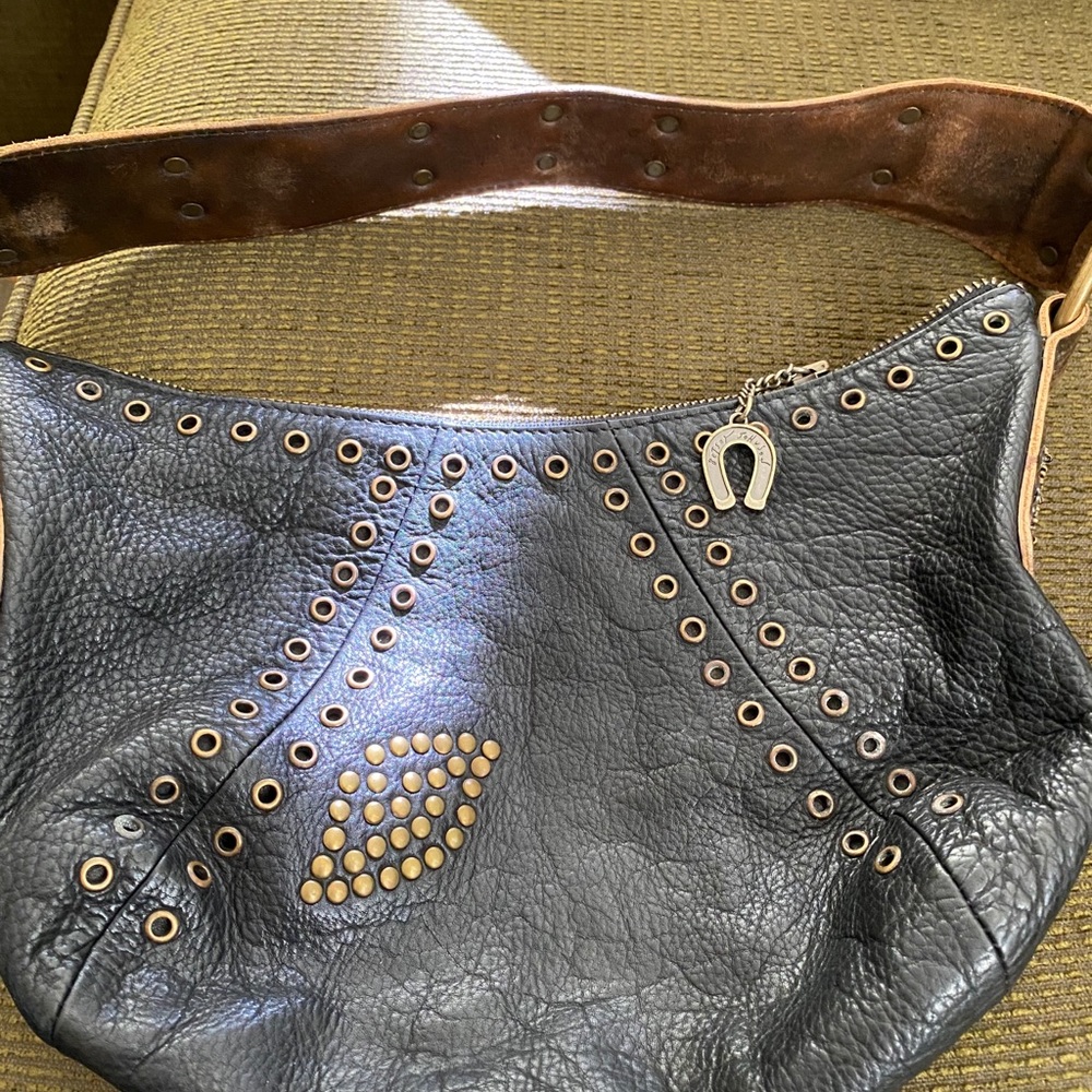Betsy Johnson shoulder leather bag
